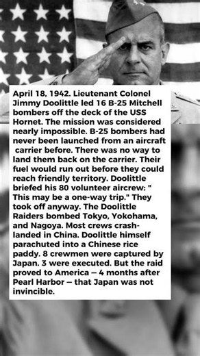 What General Doolittle Did When He Bombed Tokyo 4 Months After Pearl Harbor