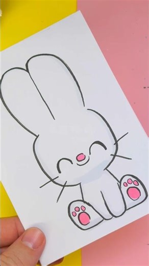 How to draw a kawaii rabbit step by step