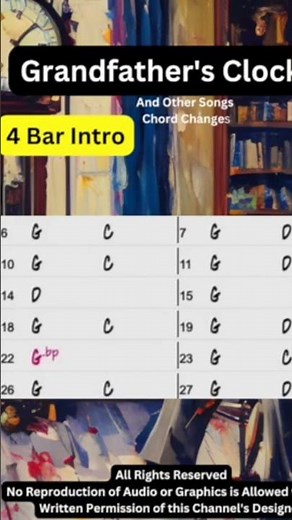 Grandfather's Clock Backing track #banjo #bluegrass #backingtrack