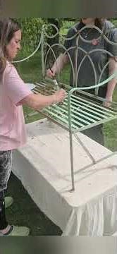 How to Paint Rusty Garden Furniture with Dixie Belle Chalk Paint