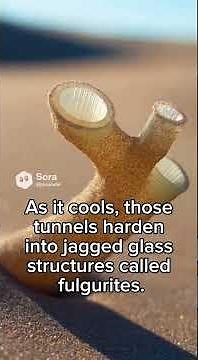 This Is What Happens When Lightning Hits Sand