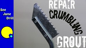 3.8K views · 120 reactions | How to Repair Damaged Bathroom Grout for Beginners. Leah gives a step-by-step demonstration of how to remove old grout in bathroom tile, and replace it with new, fresh grout! | See Jane Drill | Facebook