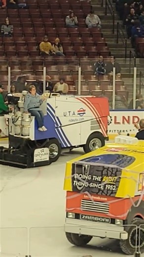 What is better than 1 Zamboni 2 Zamboni on the ice 🧊 #twitch #instagram #zamboni #reels