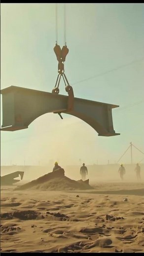 Falling Steel Beam Collapse