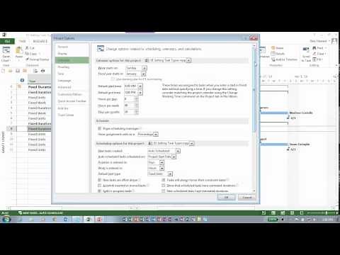 How to Set Default Task Type: MS Project Task Types Part 4