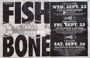 Sep 26, 1992: Fishbone at MacEwan Ballroom, University of Calgary Calgary, Alberta, Canada | Concert Archives