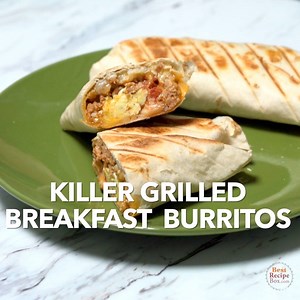 205K views · 243 reactions | Make back-to-school easy with Killer Grilled Breakfast Burritos! Just make them ahead and quick grill in the morning. RECIPE:  https://bestrecipebox.com/grilled-breakfast-burritos/ | Best Recipe Box | Facebook