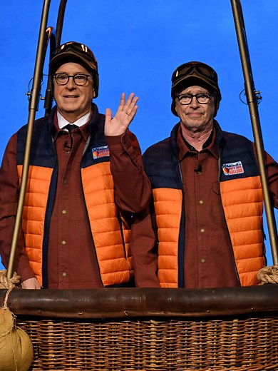 If you're nervous about flying in an airplane right now don't worry, Stephen and Steve have another option! #Colbert
