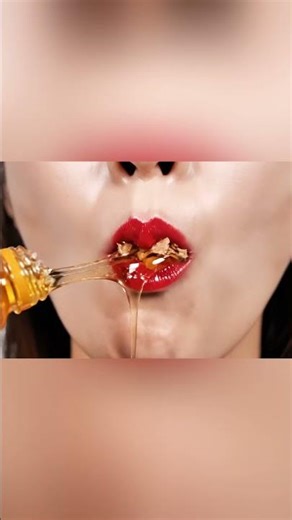 Honey Bottle Candy ASMR Eating #asmr #shorts #satisfying #candyopening #asmrsounds