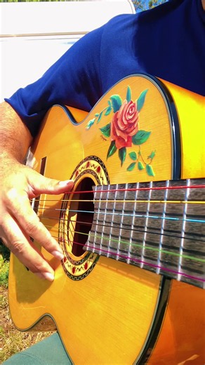 Hypnotic Guitar String Acoustic Flamenco Guitarist