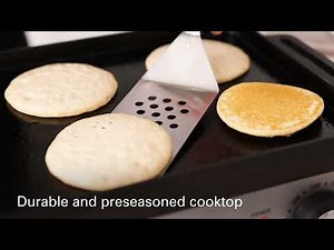 Griddles | Hamilton Beach® Professional | Cast Iron Electric Grill (38560)
