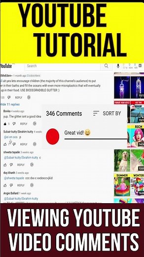 Viewing YouTube video Comments On a Computer #Shorts