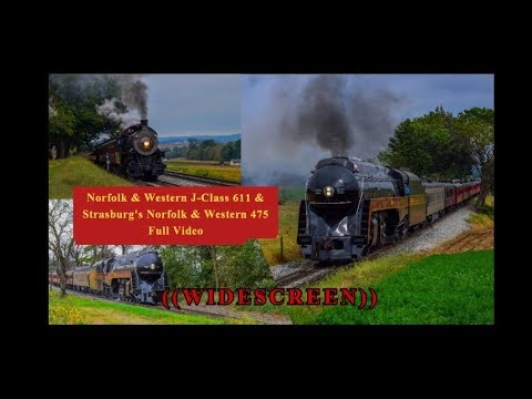 J-Class Norfolk & Western 611 At Strasburg Railroad Ride Along & Chase Runbys (FHD) 9/27 to 28/2019