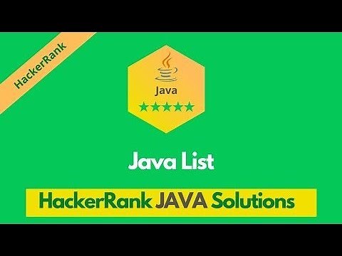 HackerRank Java List problem solution in Java | Java problems solutions | Programmingoneonone