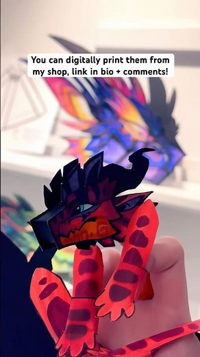 Dragon puppet DIY templates! // #dragonpuppets #papercrafts #art #dragon #paperdragon #diy #craft