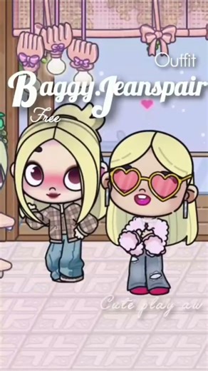 Tutorial#Baggyjeanspair#avatars#shortsfeed#avatarstory#Cute play AW