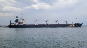 First grain ship leaves Ukrainian port after months of Russian blockade
