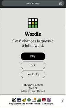 Today’s Wordle 974 Answer for 02/18/2024 - Wordle February 18th 2024 - NYT Daily Wordle Today Answer