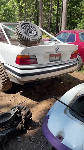 Building the World's First BMW Rally Truck: E36 Spark Plug Replacement & Turbo Add-On