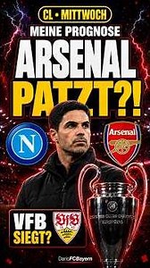 Arsenal slips up, Stuttgart wins?! My Champions League predictions for Wednesday 🔮