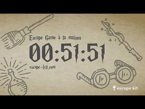 DECOMPTE 60 MINUTES ESCAPE GAME - CHASSE AU TRÉSOR - HARRY POTTER ⚡ - MUSIQUE D'AMBIANCE