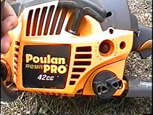 Start UP & Test Run Of The Poulan Pro Chainsaw MODEL PP4218AVX