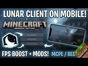 Lunar client for MCPE 1.21+ | best fps boost client | minecraft pe
