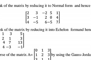 k of the matrix by reducing it to Normal form and hence\[\lef... | Filo