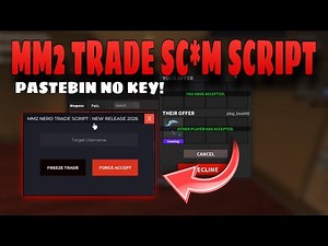 NEW 🔪 MM2 Script Release | Trade Freeze Feature Showcase (Roblox Murder Mystery 2)