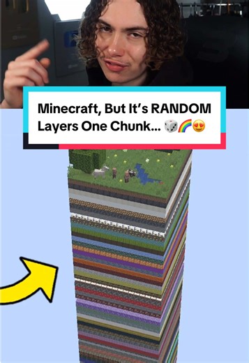 Minecraft, But It's RANDOM Layers One Chunk