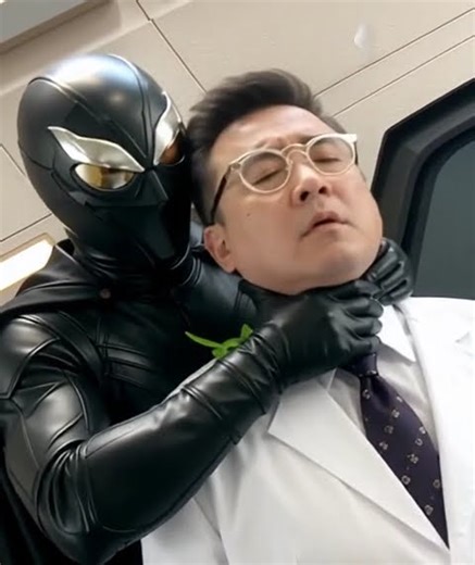 man strangled choked by glove hand 手套掐男子脖子 145