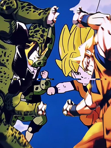 Una de las mejores peleas de DB 🔥 | #gokuvscell #goku #cell #dragonballz #dragonball