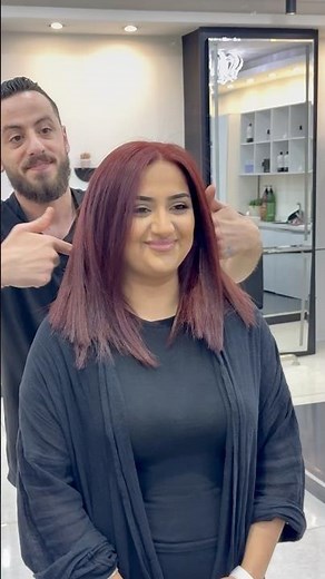 Black to Burgundy Hair Transformation ❤️🍷 #Shorts