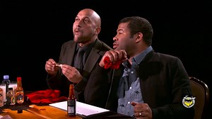 25K views · 75 reactions | Watch Keegan-Michael Key and Jordan Peele revive their popular Key & Peele "Valet" characters on Hot Ones...while also trying to stave off some atomically spicy wings. Then, catch their whole episode—where they attempt to plug their upcoming film, Keanu—here: trib.al/0CHHN7T #hotones | First We Feast | Facebook