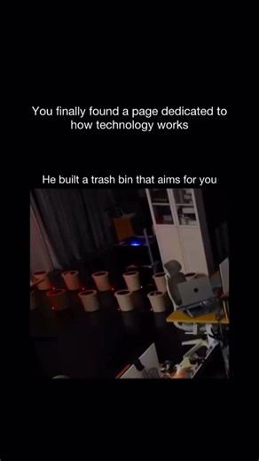 How Technology Works on Instagram: "Follow @howtechnologyworkss to learn how technology shapes our world, one post at a time He finally had enough of everyone missing the trash can, so he created a smart bin that moves on its own and positions itself perfectly for any throw. It uses a compact motion tracking camera, a microcontroller, and a motorized base to detect when something is tossed toward it. The moment an object enters its view, the system predicts its path and quickly rolls the bin int