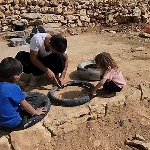 Making a four-legged table for holding a lantern - Nomadic life of Iran 2023. | Family Cooking