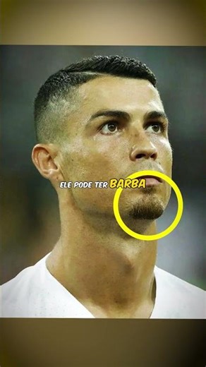 Why does Cristiano Ronaldo have a shaved beard? 😯
