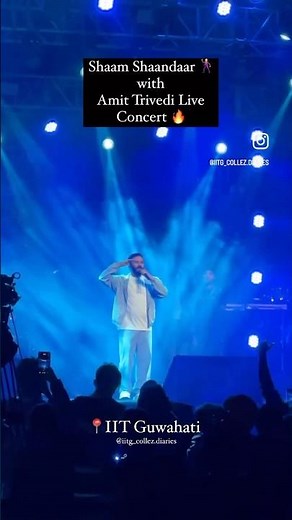 Amit Trivedi Live Concert | IIT Guwahati🔥#liveconcert #iitguwahati #amittrivedi #iit #iitmotivation