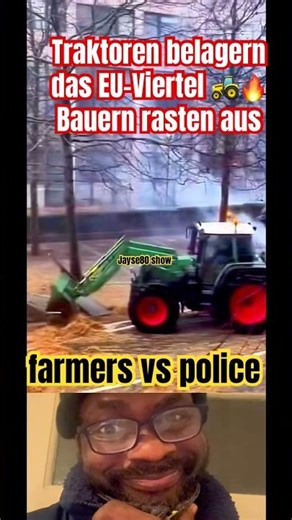 Farmers vs. Police 👮 Why the Mercosur agreement is ruining farmers. 😑 #protest #farmers #farming ...