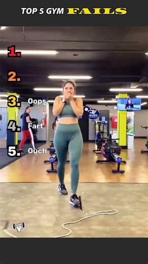 When gym day goes completely wrong 💥 Top 5 Gym Fails #fails #gym #viral #ranking