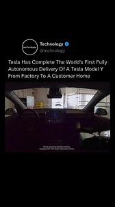 Tesla has reached a major milestone in autonomous driving with the first fully driverless delivery of a Model Y. The vehicle navigated entirely on its own—from Tesla’s factory near Austin to a customer’s home—covering both highways and residential streets, and even arriving a day early. The Model Y completed the journey without a driver inside or any remote assistance, reaching speeds of up to 72 mph on the highway. CEO Elon Musk highlighted the achievement as a pivotal step in Tesla’s Full Self