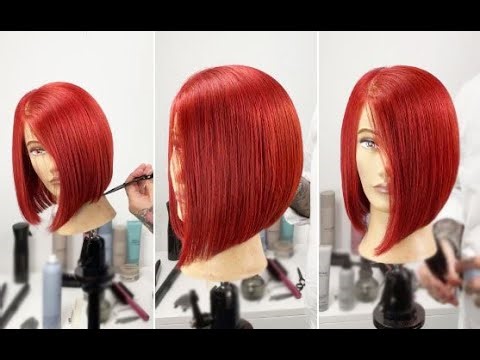 Classic Bob Haircut Tutorial With Graduation & Layered Cutting Techniques