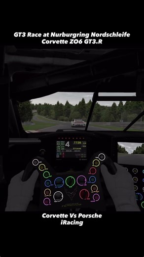 Corvette vs Porsche GT3 Race at Nurburgring Nordschleife