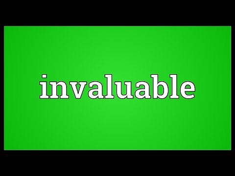Invaluable Meaning
