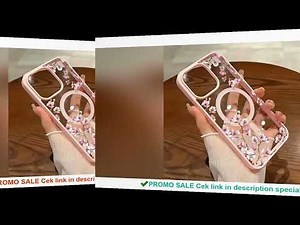 Pink Cherry Elegant Floral Background Design Magnetic Phone Case For iPhone 17 16 15 14 13 12 Pro Ma