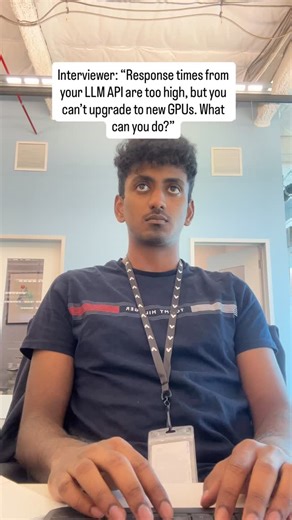 Vivek Alamuri on Instagram: "Forget about bigger GPUs, there are a bunch of other things you can do first: 1️⃣ Use a Faster Serving Engine (Infrastructure change) 👉 Switch to vLLM or another optimized engine to leverage continous batching, PagedAttention mechanism to improve TTFT. 2️⃣ Add Streaming (Easy win) 👉 Stream tokens as they’re produced so users see output instantly. Significantly cuts perceived latency even if total generation time stays the same. 3️⃣ Quantize the Model (Model change)