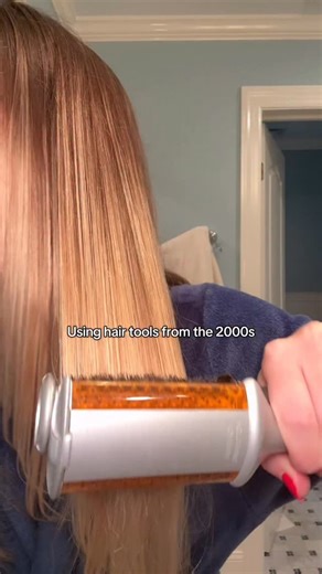 Caroline Maggs on Instagram: "Trying hair tools from the early 2000s - the “instyler” I found in my bedroom from 2008 💅🏻 #instyler #early2000s #hairtutorial"