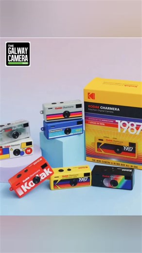 Say hello to the newest arrival at Galway Camera Shop — the KODAK Charmera Keychain Digital Camera! This pocket-sized, retro-inspired camera is packed with fun: it shoots photos AND videos, adds vintage filters, classic date stamps, and custom Kodak frames. And the best part? It comes as a blind box — so every unboxing is a surprise! With 7 collectible designs (including one ultra-rare secret edition), the Charmera is perfect for gifting, swapping, or treating yourself. Inspired by Kodak’s iconi