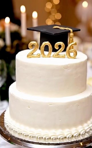 Simple & Elegant Graduation Cake Tutorial 🎓