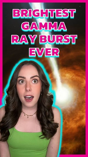 Astro Alexandra on Instagram: "In October 2022, scientists recorded the brightest gamma ray burst EVER. That research was released today! #spacenews #breakingnews #science #astronomy #womeninstem"